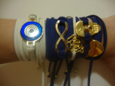 Kit Pulseira Olho Grego